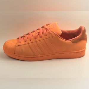 Adidas Shoes Mens Size:13 Superstar Adicolor Sunglo Orange reflective S80330
